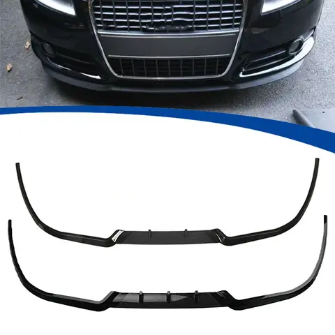 Universal Front Bumper Lip Spoiler Chin Front Skirt Splitter Body Kit  Exterior Protevtive Extension Decoration