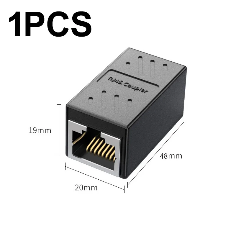 1/5/PCS RJ451000Mbs Coupler Ethernet Cable Coupler LAN Connector Cat7 Cat6 Cat5e Ethernet Cable Extender Adapter Female to Femal