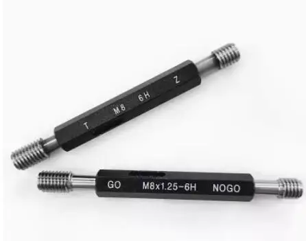 Plug Gauge,Go and No Go,Metric Thread ,6H Standard,Check Tolerances Measurement Tool, Test Tool M1.0 to M20 6H