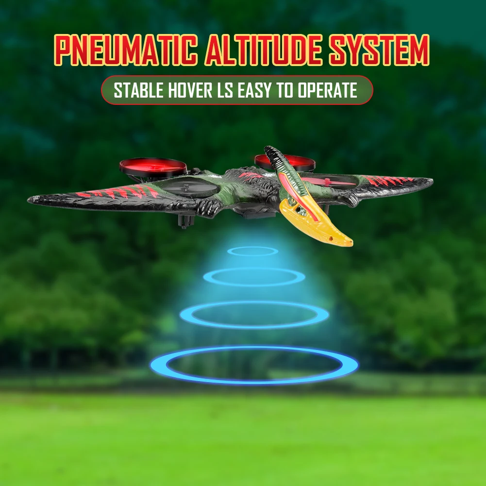 Pterosaur RC Airplane 2.4G EPP Anti-wear Foam Dragon Airplane 360-stopniowy obrót One Click Take Off RC Szybowiec Prezent dla dzieci