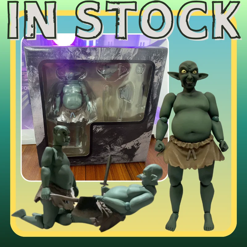 1/12 Scale Goblin Action Figure with Multiple Accessories & Interchangeable Hands, Poseable Anime Model Toy Collectible Gift