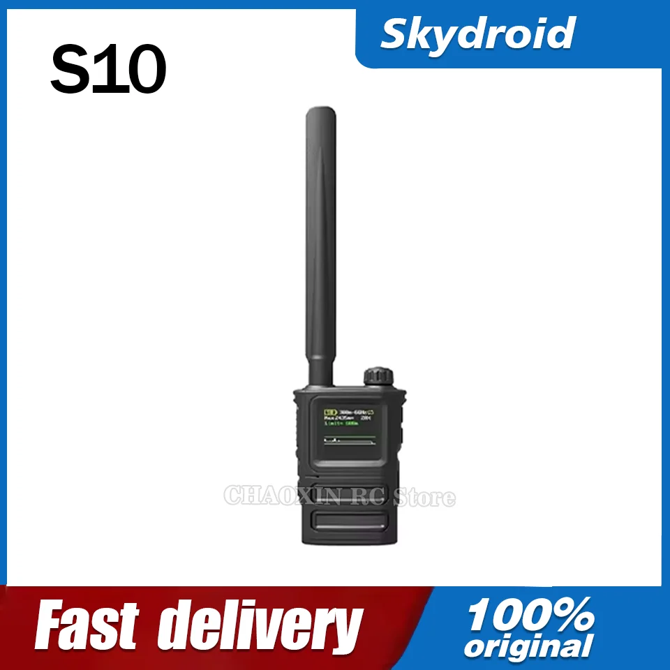 Skydroid S10 Handheld Drone Detector – 6GHz Frequency, 300M Detection Range, 3000mAh Battery (Russian/English Alerts)