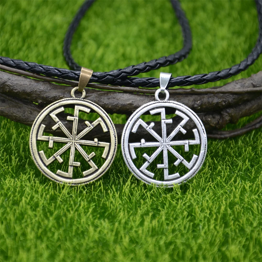 Nostalgia Slavic Kolovrat Pendant Ancient Slavic Amulet Charms Necklaces Pendants Russian Talisman Jewelry Making