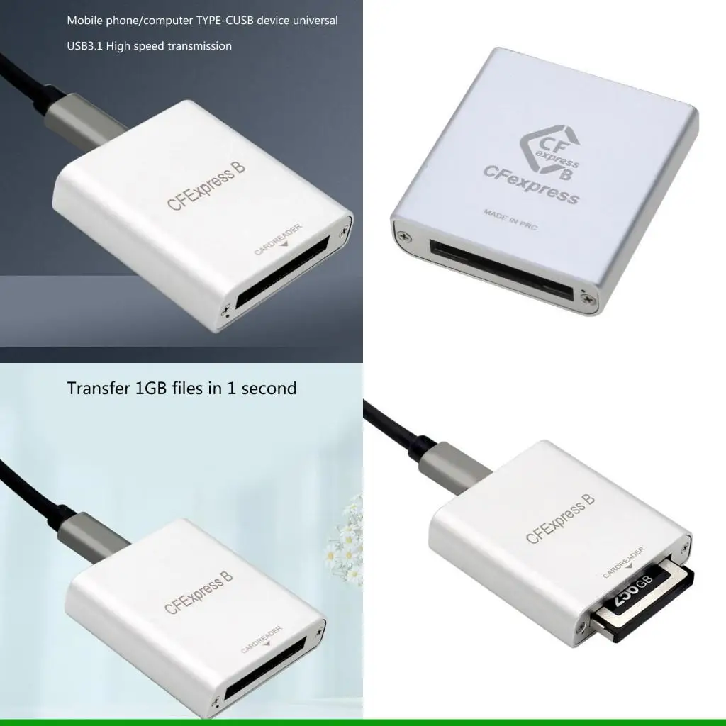 

U55C CfexPressType B Reader Reader USB 3.1 Gen2 10 Гбит / с CfexPressCard Reader Portable Aluminum CfexpressMemory Адаптер карты