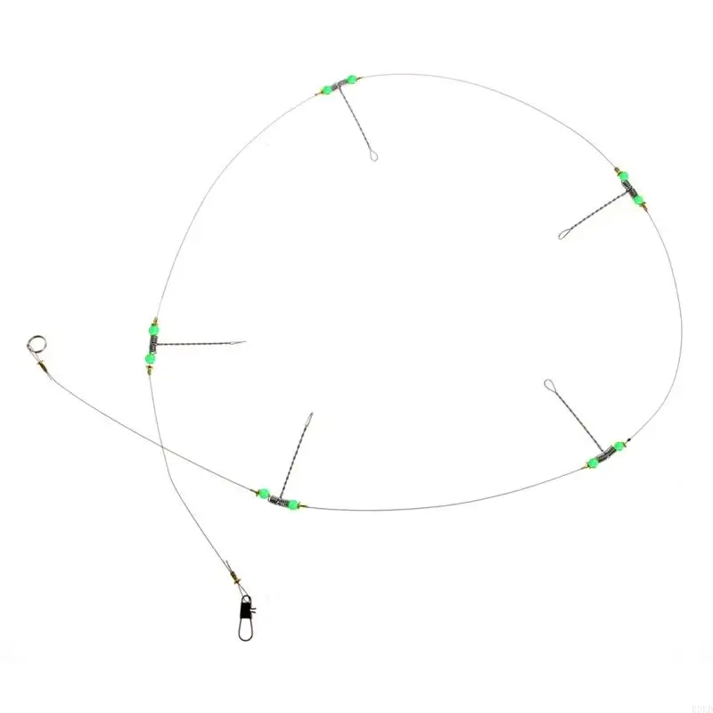 Cuerda giratoria antibobinado acero inoxidable K3KD, líder línea pesca, anzuelo pesca mar, aparejos acero,