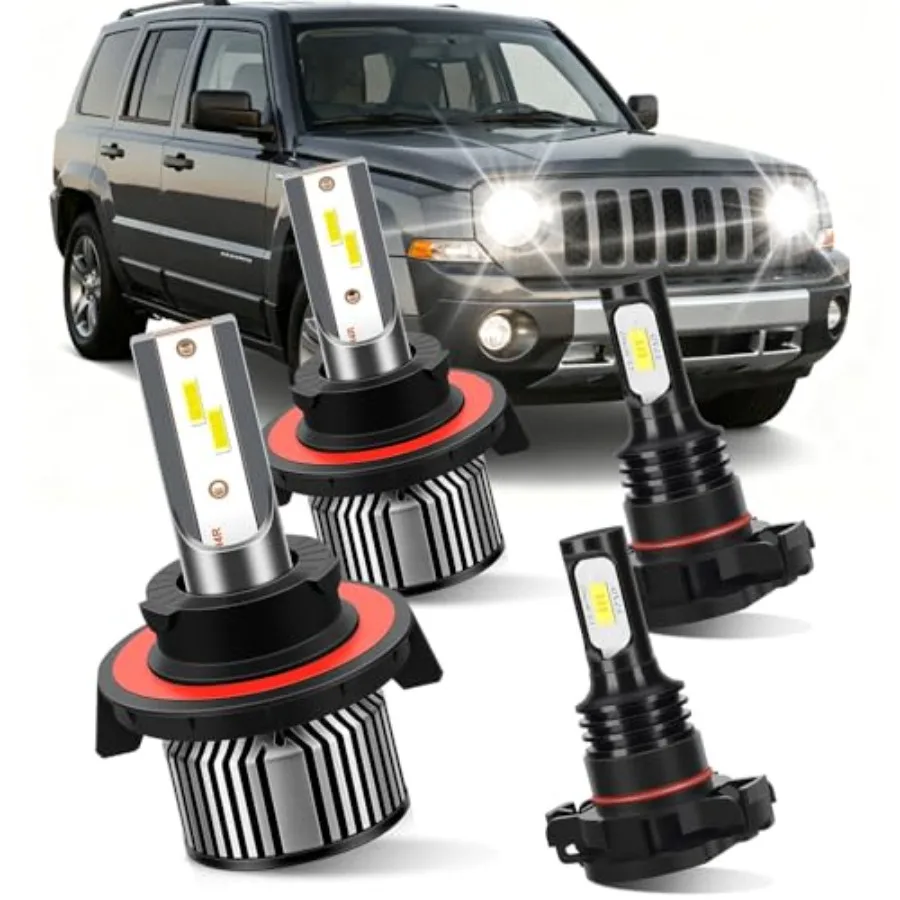 

Для Jeep Patriot 2010-2017: Световые лампы 9008/H13 (дальний/ближний свет) + противотуманные фары H16/5202, яркие передние левые