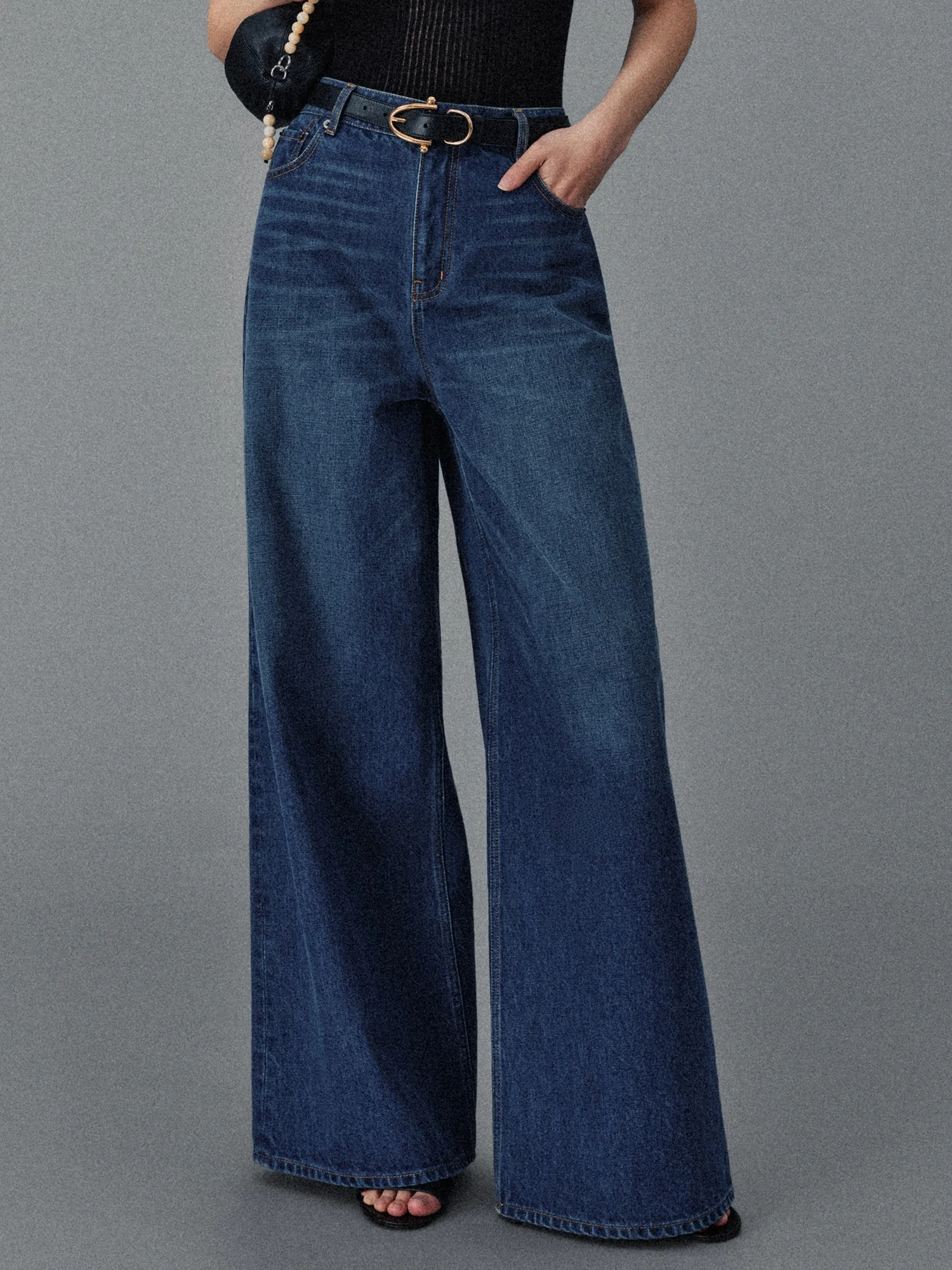 

Modern Faion Straight Leg Jeans CHLE26 Early Spring 80s Slimming Cotton Denim Ladies' Spring Season l Waist Zipper