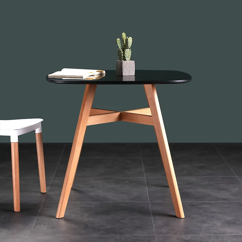 

Simple creative design small square table fashionable reception table and chairs negotiation table