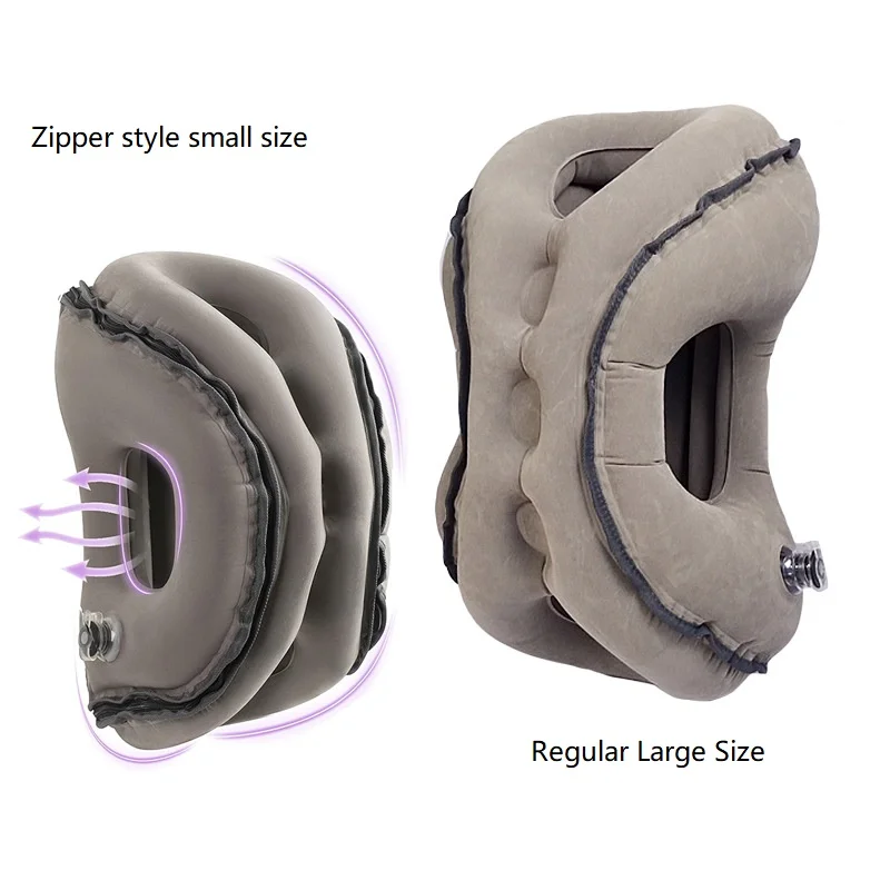 

Inflatable Travel Pillow Portable Neck Pillow for Airplane Train Office Nap Comfortable Sleeping Chin Support Prone Pillow