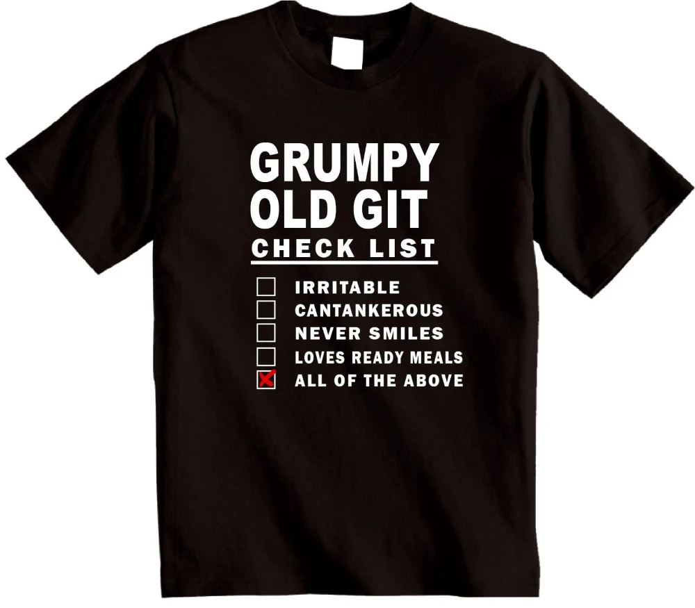 A list of T-shirts for grumpy old men the perfect birthday gift for dads and grandpas fun and stylish streetwear for all seasons