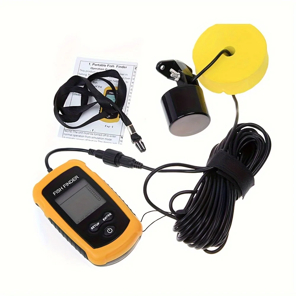 Smart Fish Finder - Instant Alarm Sonar System with Durable Transducer for Exciting Freshwater & Saltwater Fishing Expeditions