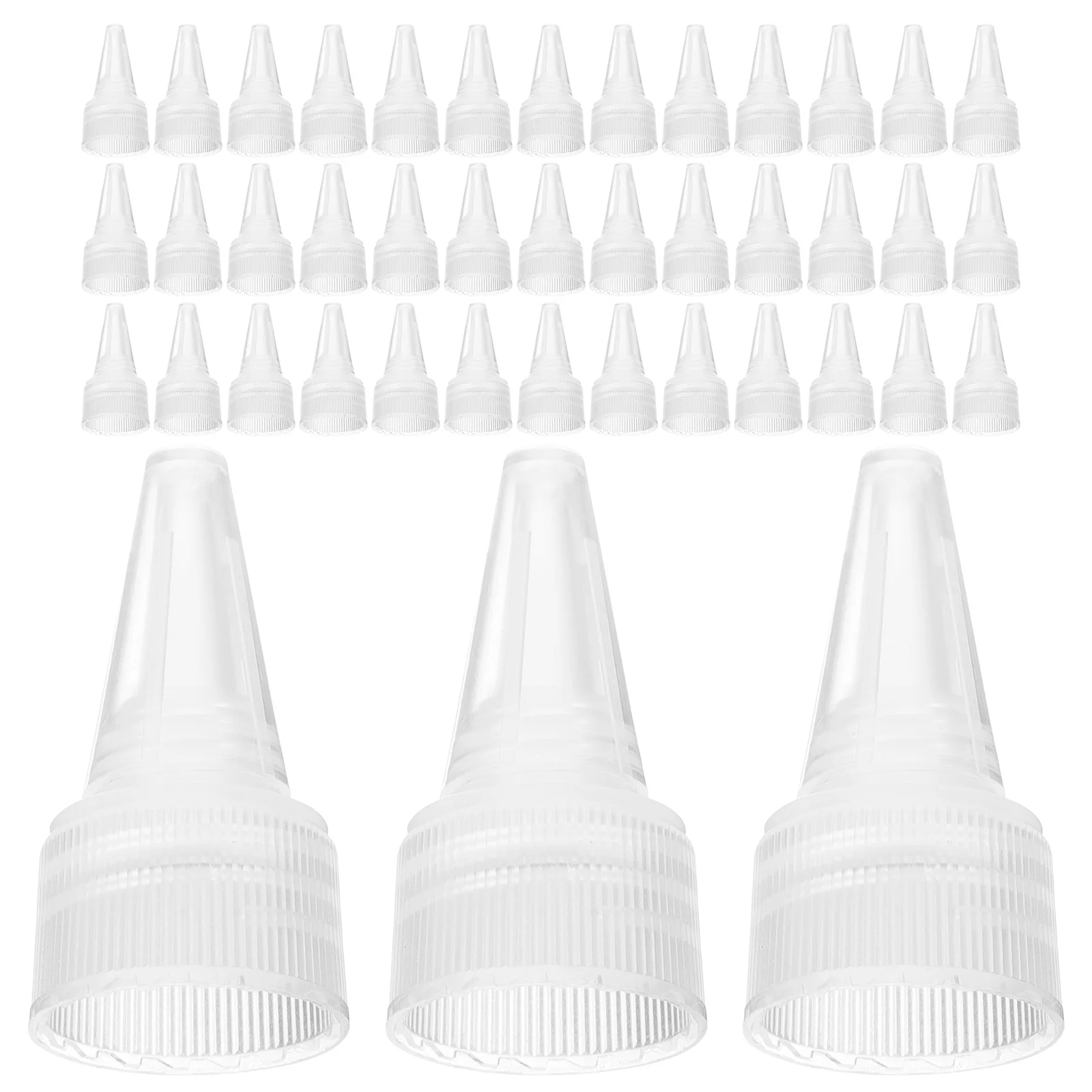 

50Pcs Tip Lid Parts Reusable Protective Bottle Caps for Makeup Containers Strong Seal Replacement Lids Home Organization