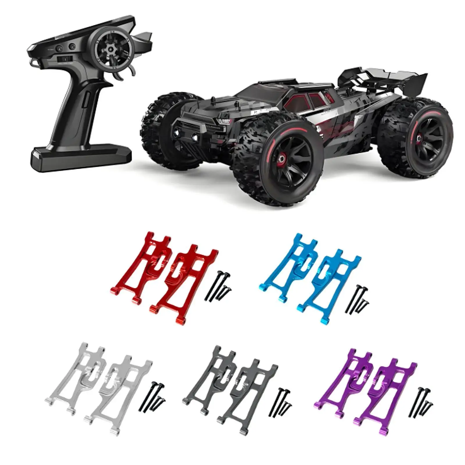 2x brazo de suspensión oscilante inferior trasero piezas de vehículo modelo RC brazo de suspensión RC