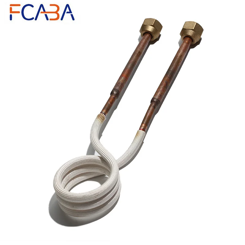 FCABA شكل دائري ID20mm-65mm عالية التردد التعريفي التدفئة لفائف النحاس الموضوع موصل لآلة عالية التردد #4
