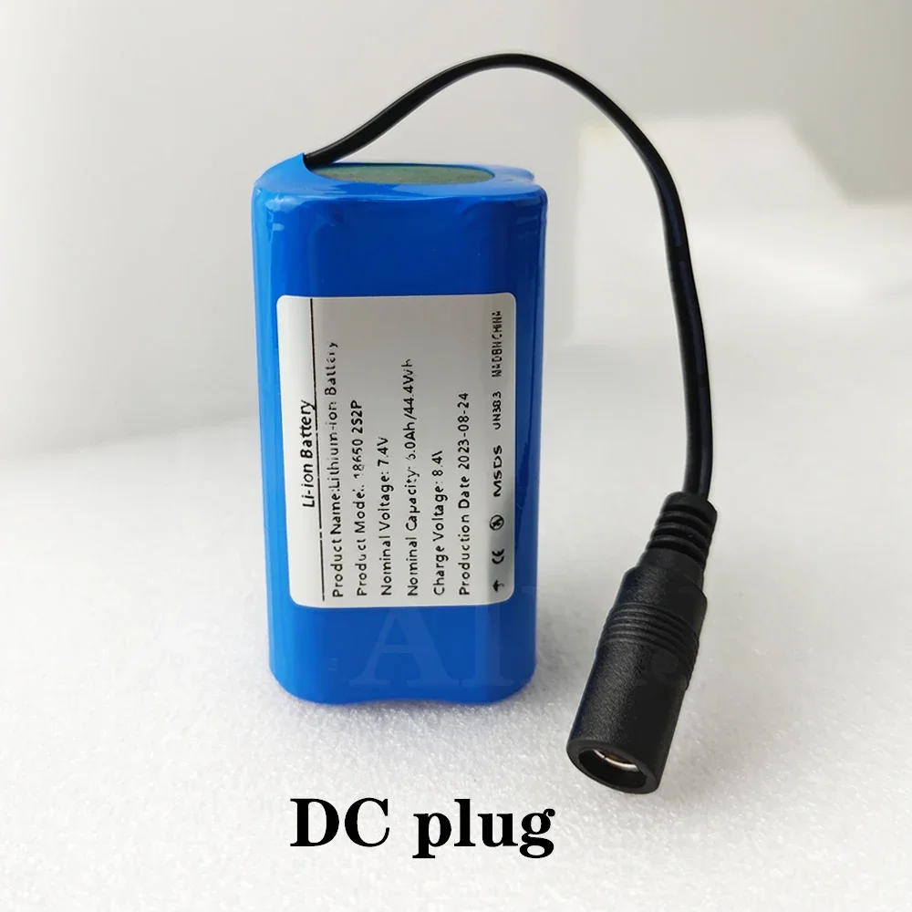 Lithium Battery Used For T188 T888 2011-5 Remote Control Search Bait Boat Spare Parts RC Toy Accessories 2S2P 7.4V 6000mah