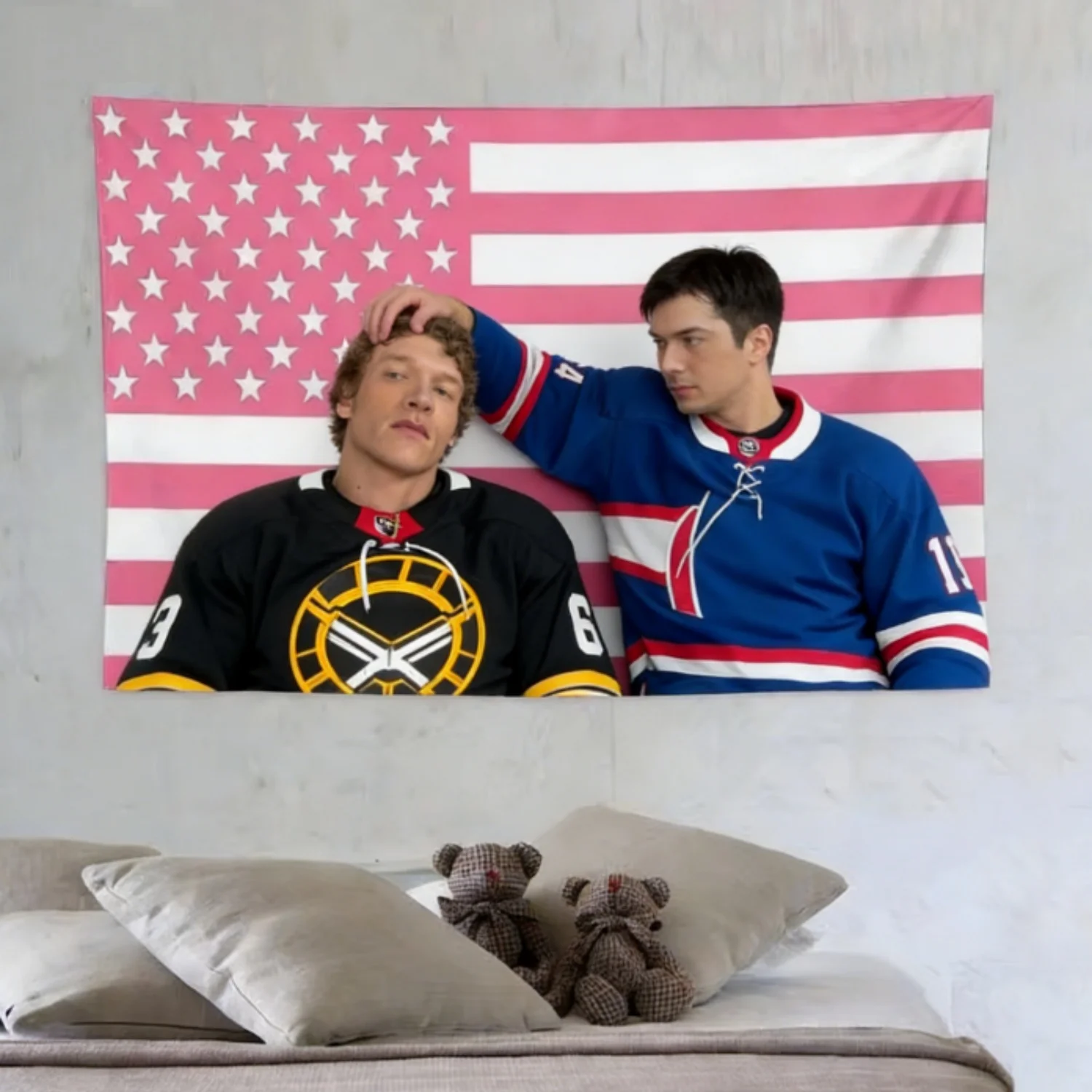 H-Heated Rivalry Tapestry Multi-Size High Quality Fabric Flat Print for Garden Wall Hanging Party Background Dorm Cheer Flag