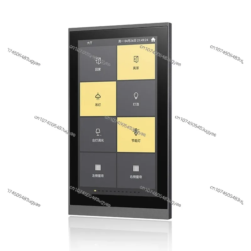 5.5 Inch Smart Hotel Touch Screen Temperature Control KNX Touch Panel Wall Central Control Glass Smart KNX Switch