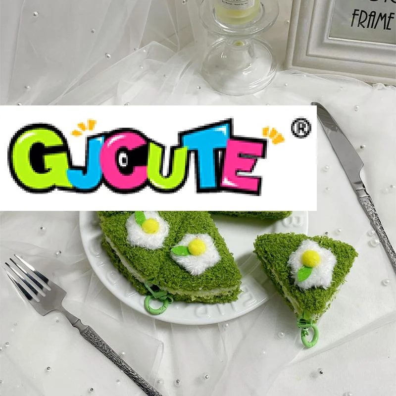 かわいい三角形千層ケーキ食品ぬいぐるみキーホルダークリエイティブ漫画人形ペンダントかわいいバックパック飾り装飾ギフト