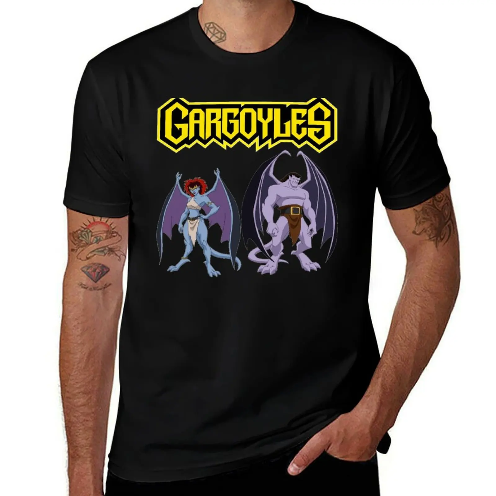 Gargoyles T-Shirt cotton t shirts man 100% T-Shirt