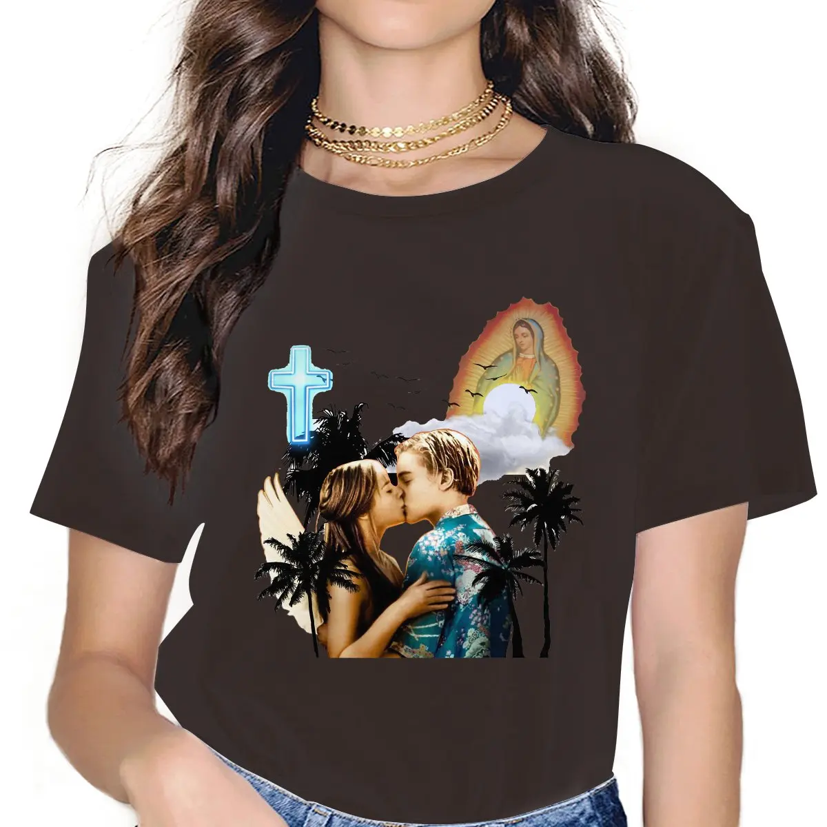 Shakespeare 4XL TShirts Romeo and Juliet - Baz Luhrmann Print Woman's T Shirt Hipster Tops