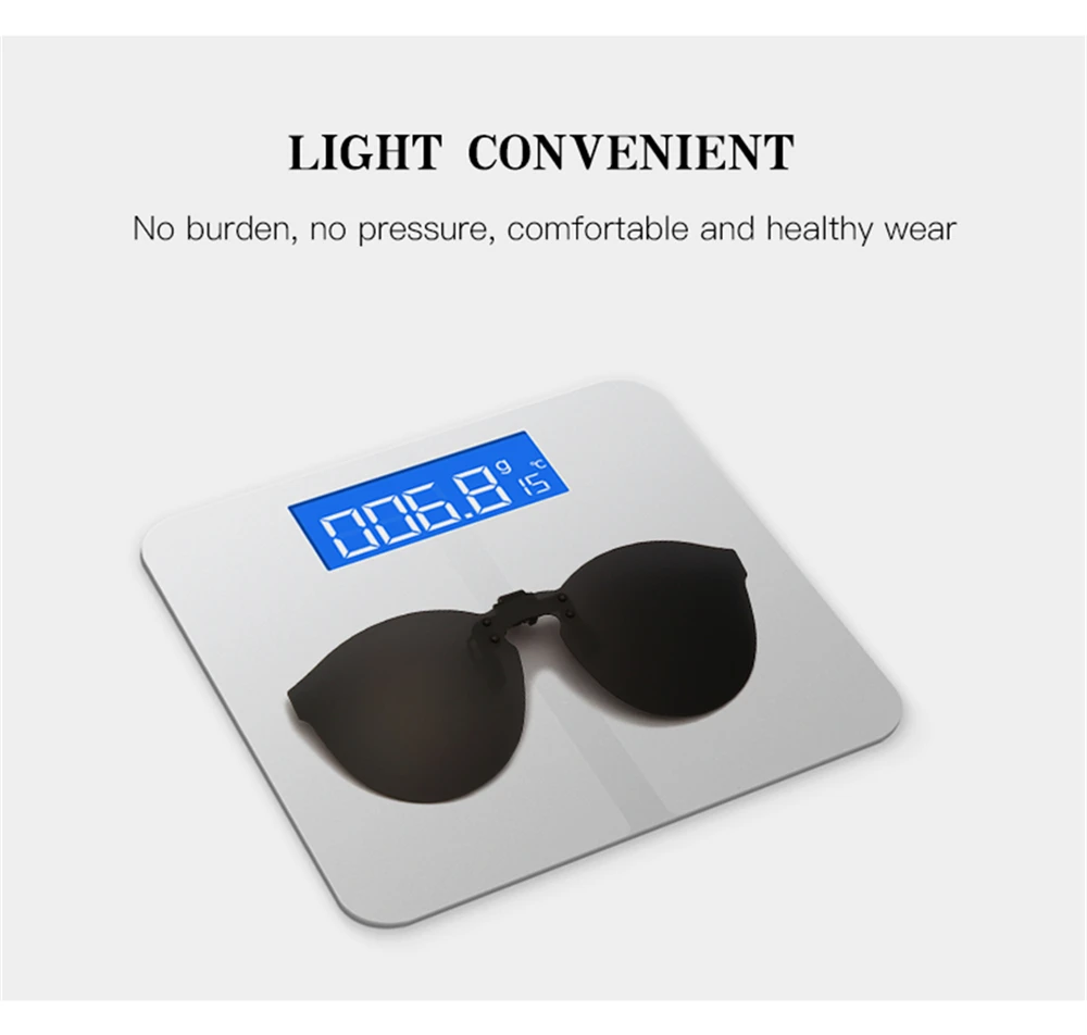 VIVIBEE Red Fishing Flip Up Clip On Polarisierte Sonnenbrille Herren UV400 High Definition Nachtsicht-Fahrlinse – Detail 6