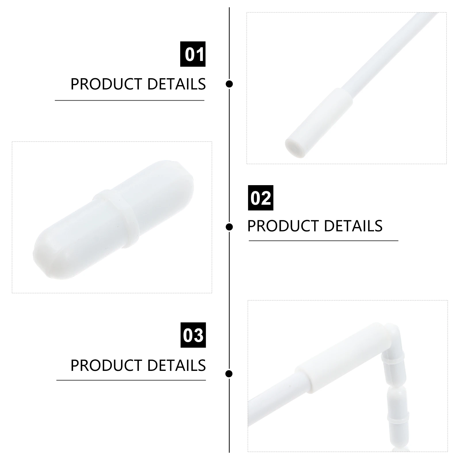 

Practical Mixer Rod Laboratory Accessories Blender Stir Bars Biological Stirrer White Magnetic