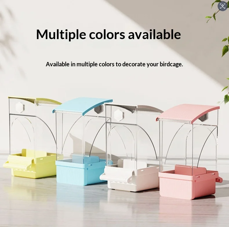Mangeoire transparente résistante aux chocs pour colibris, avec conception résistante aux intempéries, facile à installer et anti-poussière
