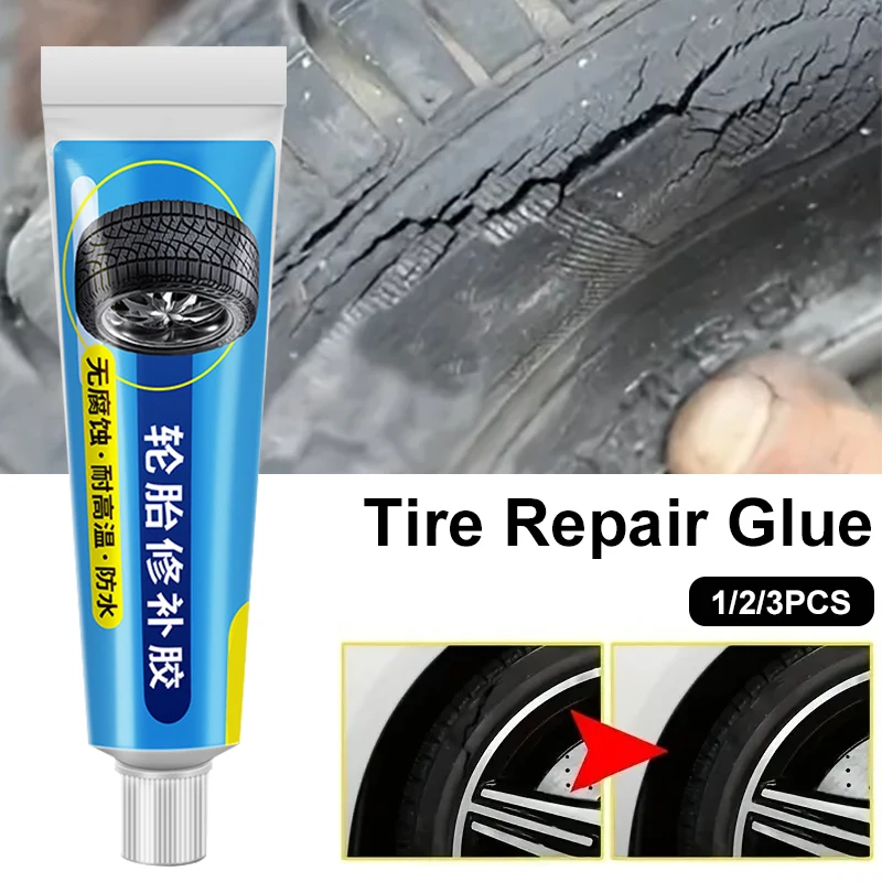 Tire Repair Black Glue Instant Mender for Side Cracks & Scratches Sealing Waterproof High-Temperature Resistant Repair Adhesive