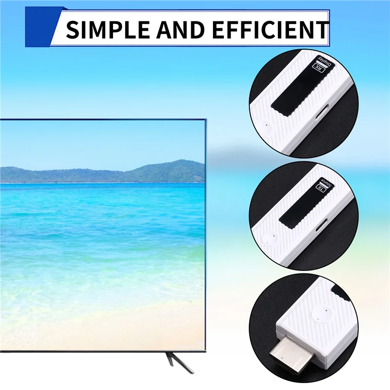 Adattatore display A95Q Cavo prolunga trasmettitore e ricevitore per trasmissione video compatibile wireless da 60 m