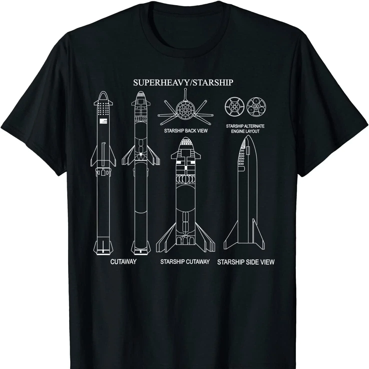 

Superheavy Starship SN15 To The Moon T Shirt Short Sleeve Casual 100% Cotton O-Neck Summer Mens T-shirt Size S-3XL