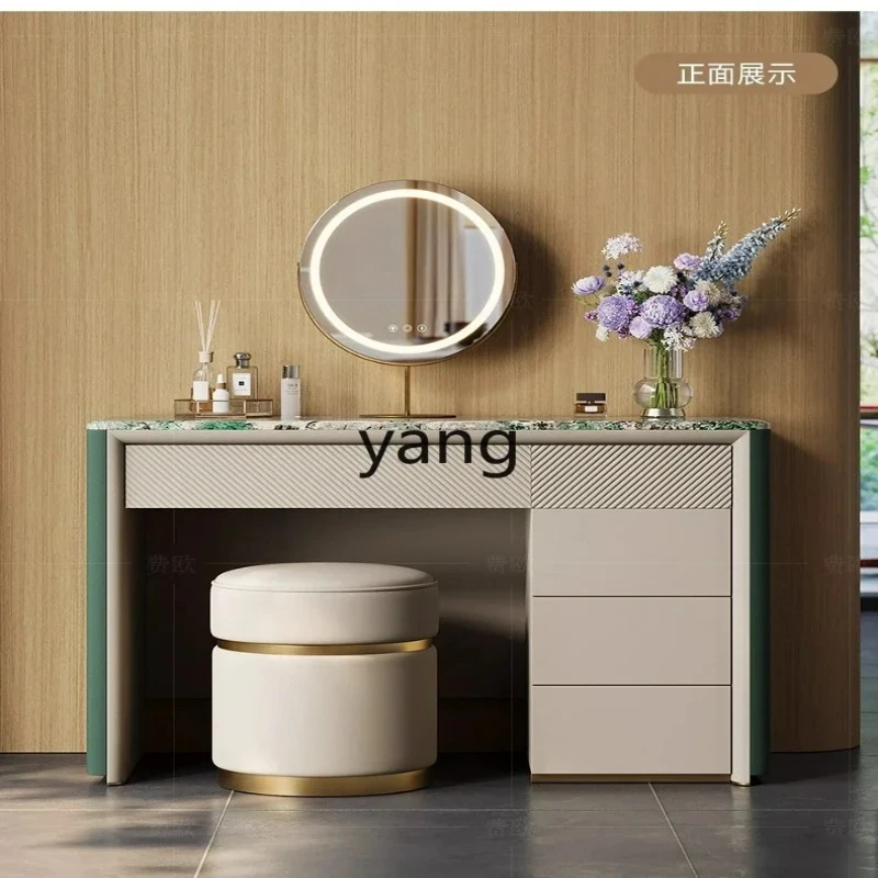 

LH Italian light luxury dresser post-modern marble bedroom chest integrated makeup table