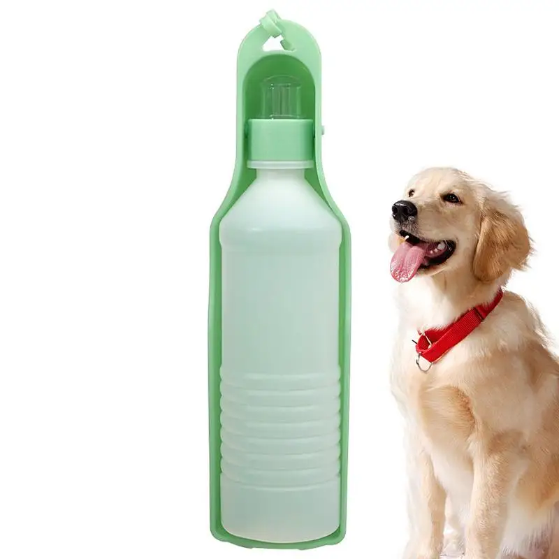 Dog Water Bottle Pet Travel Dog Water Bottle Portable Pet Outdoor Drinking Bowl Leakproof Dog Walking Accessories For Hiking