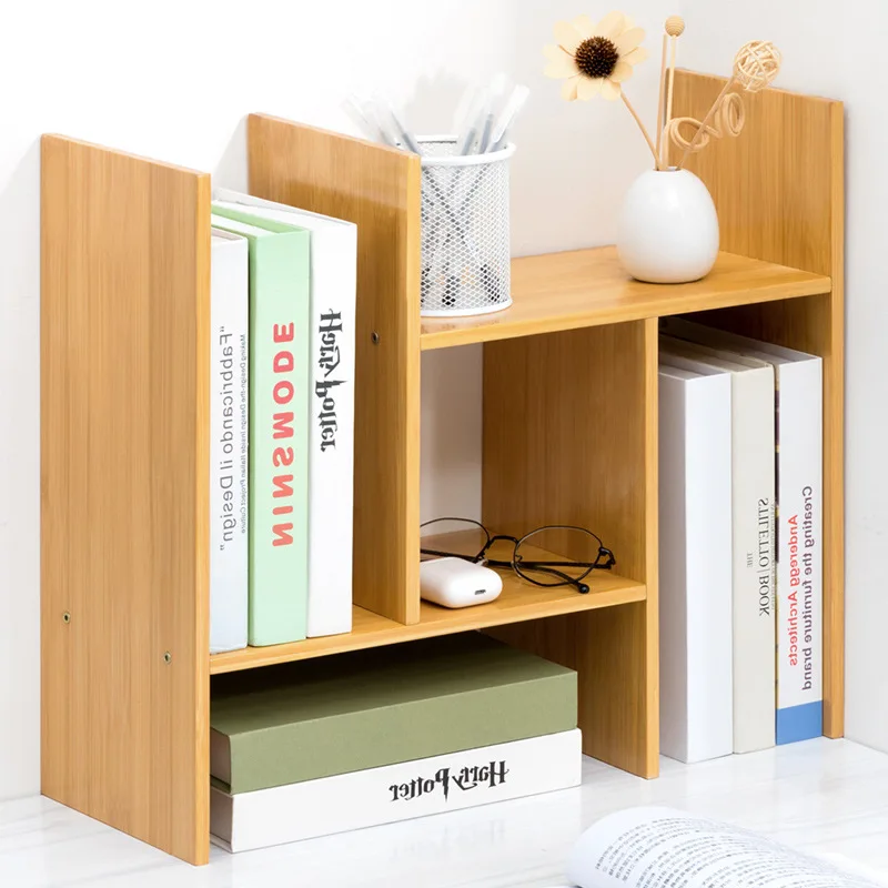 

Desktop Multifunctional Room Shelves Division Partition Bookshelves Retractable Storage Shelves Combination Book Cabinet