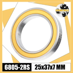 6805-2RS Stainless Steel Bearing 25*37*7 mm (1 PC) ABEC-3 Bicycle BB Bracket Bottom 25 37 7 Ceramic Balls Bearings 6805 RS 2RS