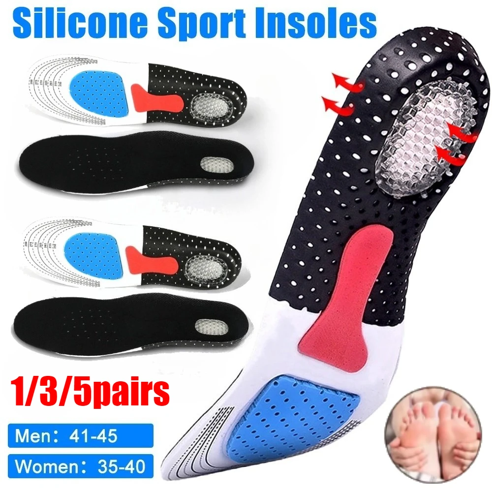 

Orthopedic Insoles for Man Women Memory Foam Cushion Gel Insole Silicone Arch Support Pads Sport Shoe Pad Soft Running Insert
