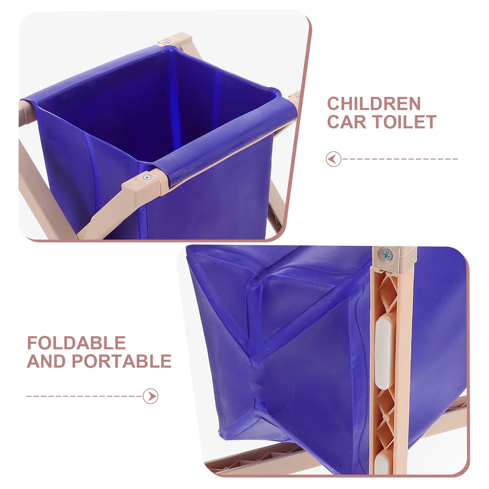 Toilette da viaggio pieghevole per vasino portatile per bambini Sedile compatto per bambini Toilette da campeggio portatile per uso di emergenza in auto