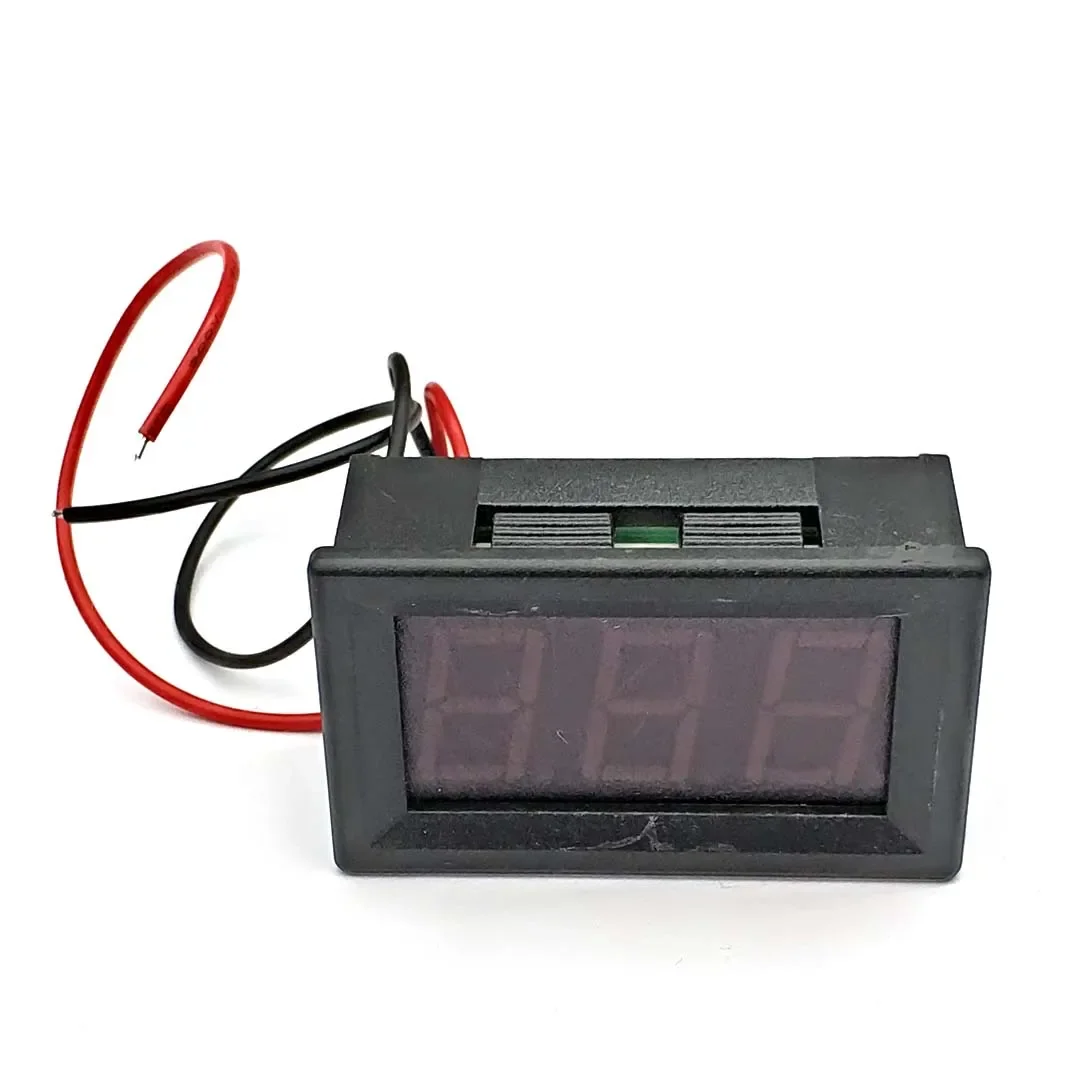 2 Wire 0.56" DC 4.5V-120V Red/Green/Blue Digital Voltmeter Volt Panel Meter for 12V 24V 36V 48V 60V 72V 84V Battery