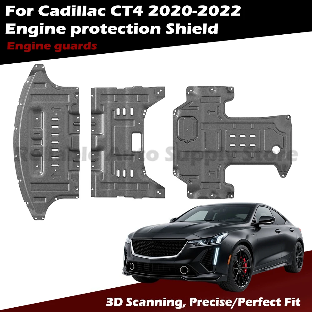 

Precision Engineered Underbody Protection Engine Shield Set For Cadillac CT4 2020-2022, 3D Scanned for Exact Fit