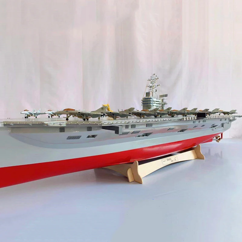 1/200 Super duży lotniskowiec Model USS Nimitz 1.72 metrów długości lotniskowca zdalnego sterowania Model statku gotowego produktu