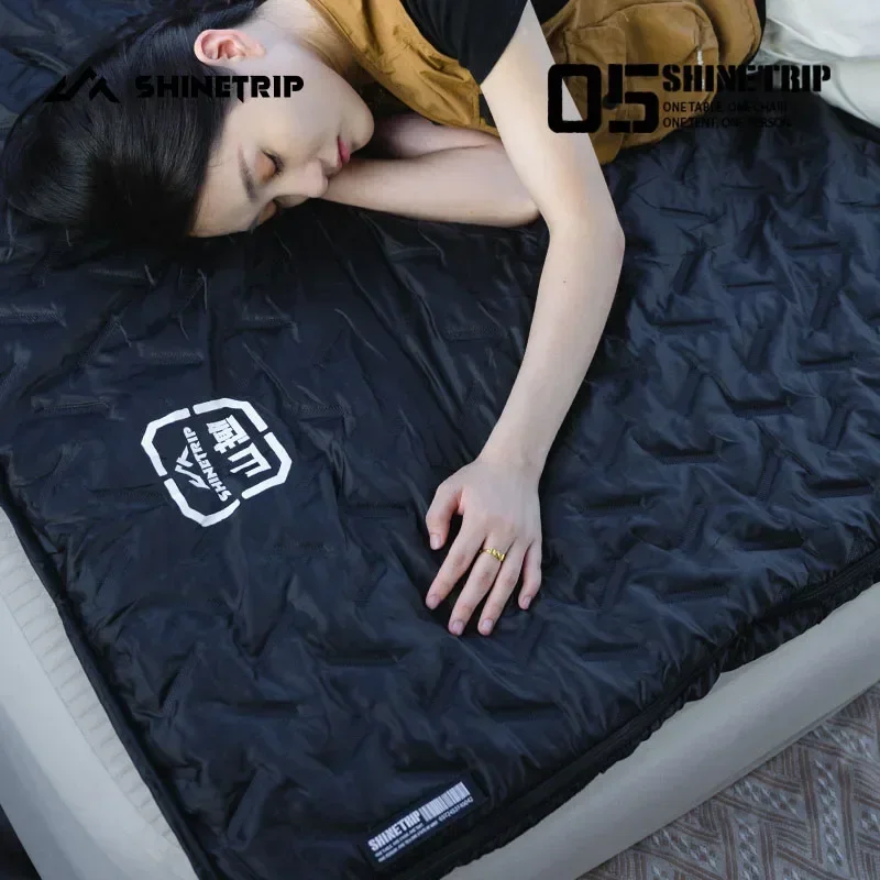 Shine Trip Envelope Sleeping Bag Lightweight Three Season Single Machine Washable Foldable Storage Sleeping Bag Outdoor Camping