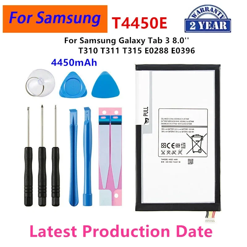 Brand New Tablet T4450E Battery 4450mAh For Samsung Galaxy Tab 3 8.0'' T310 T311 T315 SM-T310 T3110 E0288 E0396