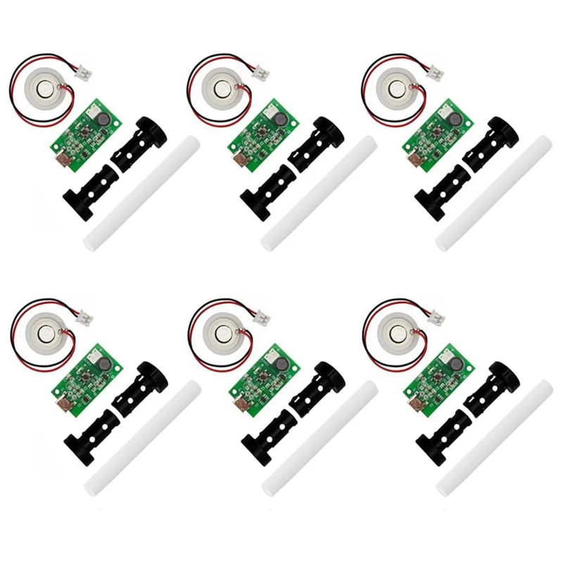 6Pack DC 5V USB Umidificazione Atomizzazione Disco Mirco Interfaccia Atomizzazione Circuito di Azionamento Per La Casa FAI DA TE