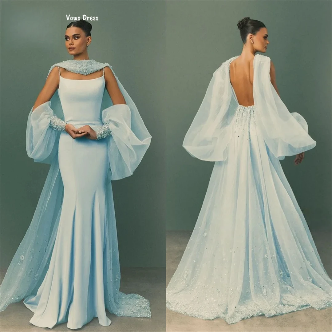 Vows dos longueur luxueux femmes robes de soirée femme robes de soirée élégantes 2025 Robe de soirée sur mesure fronde ruban bal