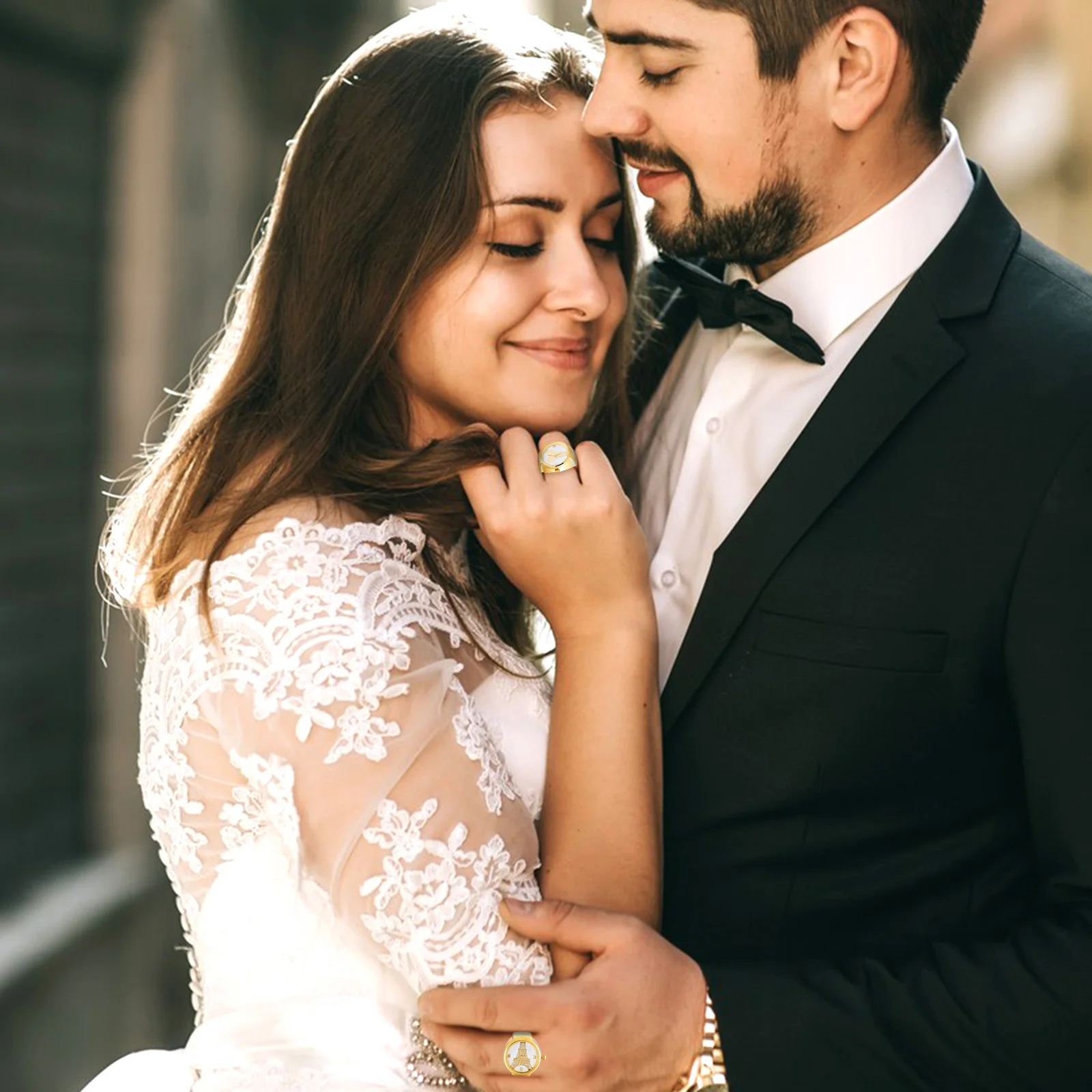 

Часы с кольцами для мужчин и женщин, винтажные часы с пальцами, кварцевые часы с кольцом, дизайн с арабскими цифрами, повседневная одежда для вечеринок