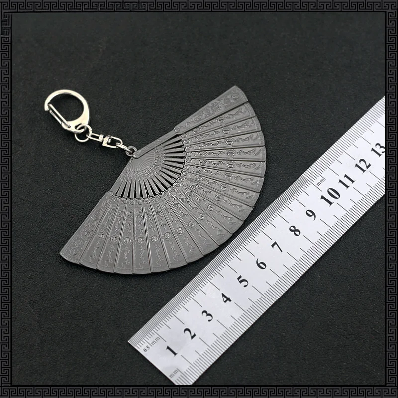 Anime Peripheral Weapon 10cm Zhang Zifan Tiandao Fan Zhang Tianshi Tai Chi Fan Weapon Model Artifact Decoration Gift Toys