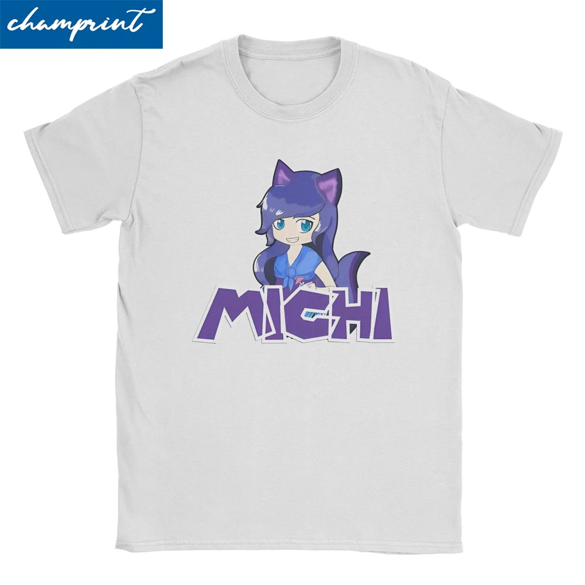 Men Women T-Shirt Aphmau Michi Creative 100% Cotton Tee Shirt Short Sleeve Cartoon Anime T Shirt Round Collar Clothing Party