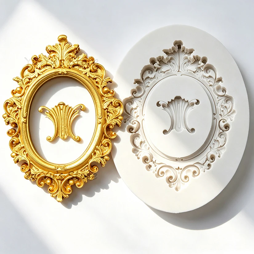 Photo Frame Silicone Sugarcraft Mold Resin Tools Cupcake Baking Mould Fondant Cake Decorating Tools
