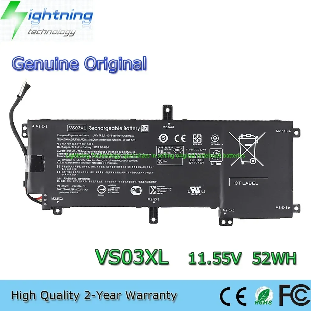 

Original VS03XL 11.55V 52Wh Notebook Battery for HP ENVY 15-AS000 15-AS001 849047-541 849313-850