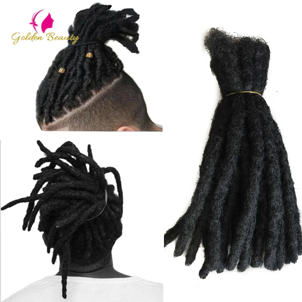 Handgemaakte Dreadlocks Haak Hair Extensions Gehaakte Vlechten Maya Hip-Hop Synthetische Dreads Gehaakte Vlechten Haar Gouden Schoonheid