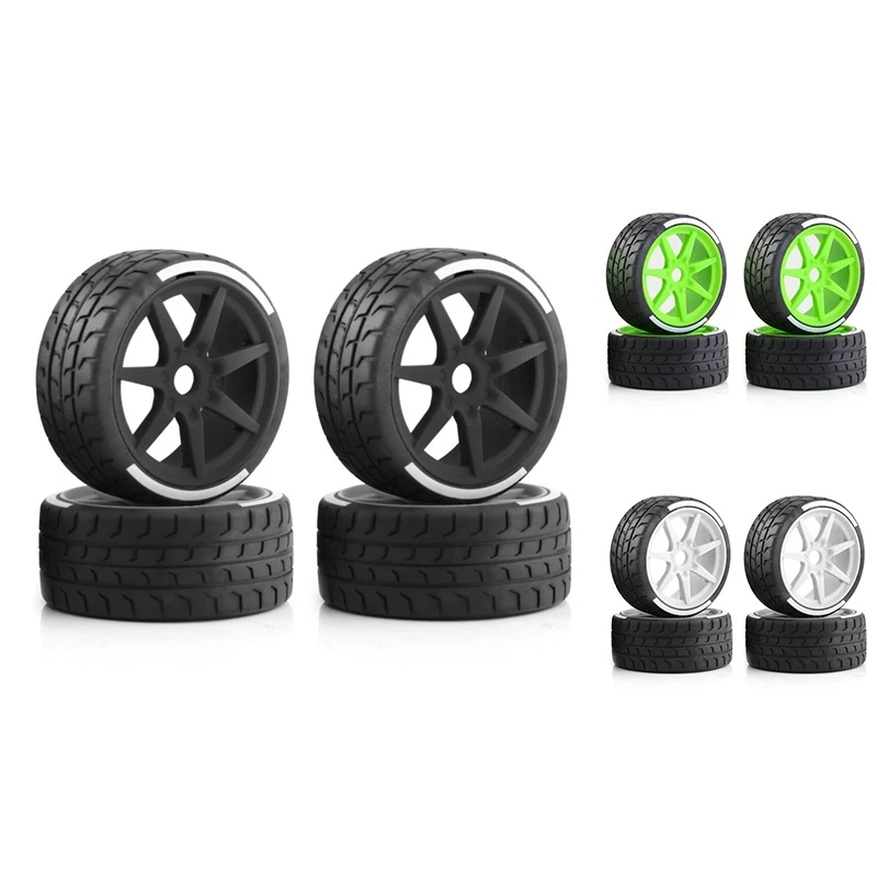 

HOT-4Pcs 43X102mm Tire Tyre 17Mm Wheel Hex For Arrma 1/7 Infraction Limitless 1/8 HPI WR8 HSP Kyosho RC Car Upgrade Parts